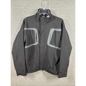 SNOZU PERFORMANCE Men's Black Zip Fleece Lined Soft Shell Jacket Size 18/20